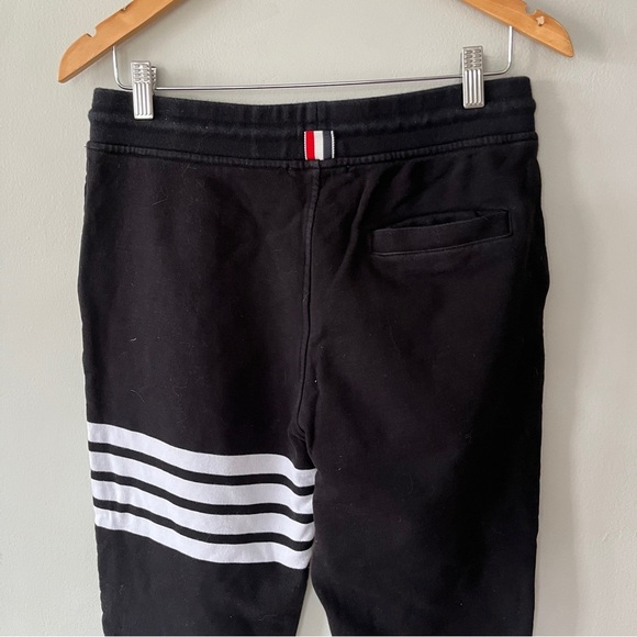 Thom Browne Double Face Knit Tonal 4-bar Sweatpants Size Small - Picture 8 of 11